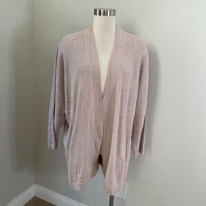 NEW‎ Barefoot Dreams Plus 3X CozyChic Ultra Lite Cocoon Long Cardigan Faded Rose